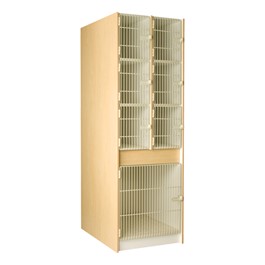 Multi-Sized Instrument Locker w/ Grille Doors - 7 Compartments (37 7/8\" D)